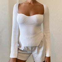 FionasShirt | Elegant & Cozy Long-Sleeve Sweater for Women-White-S-State of Style