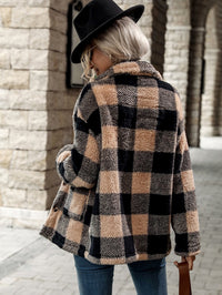 Flannel Jacket With Buttons | Comfortable & Stylish Women's Outerwear-Black Coffee-S-State of Style