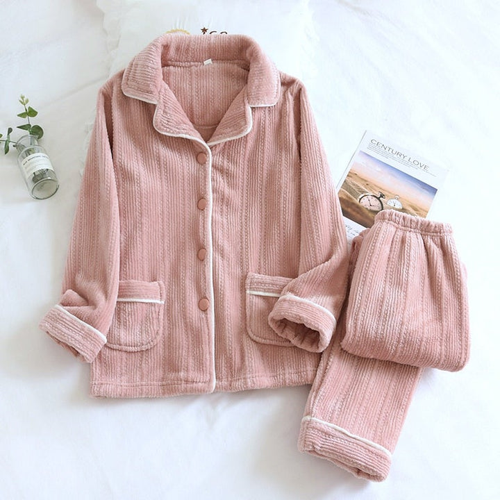 Flannel Pyjamas | Elegant & Comfortable Sleepwear-Pink (Women's)-M-State of Style
