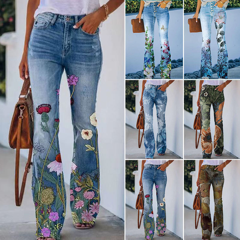 Flare Jeans with 4 Buttons | Trendy & Comfortable Fit-A-S-State of Style