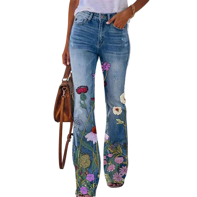 Flare Jeans with 4 Buttons | Trendy & Comfortable Fit-B-S-State of Style