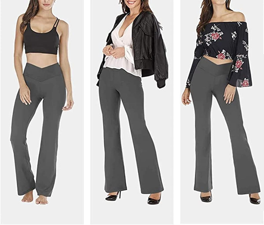 Flared Yoga Leggings - VFit-Black-2XS-State of Style