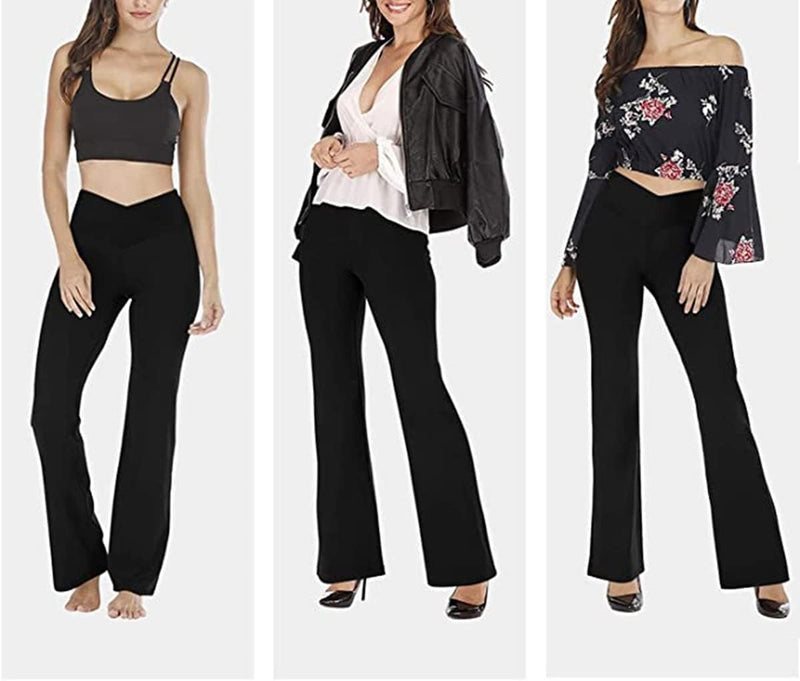 Flared Yoga Leggings - VFit-Black-2XS-State of Style