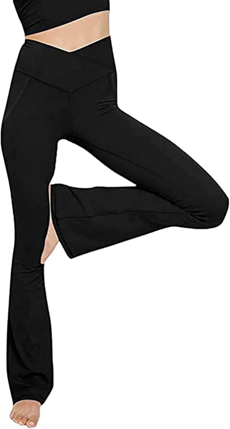 Flared Yoga Leggings - VFit-Black-2XS-State of Style