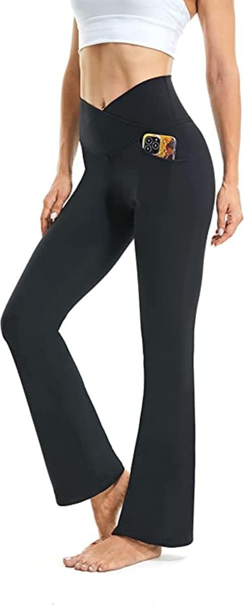 Flared Yoga Leggings - VFit-Black-2XS-State of Style