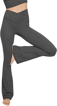 Flared Yoga Leggings - VFit-Dark grey-2XS-State of Style