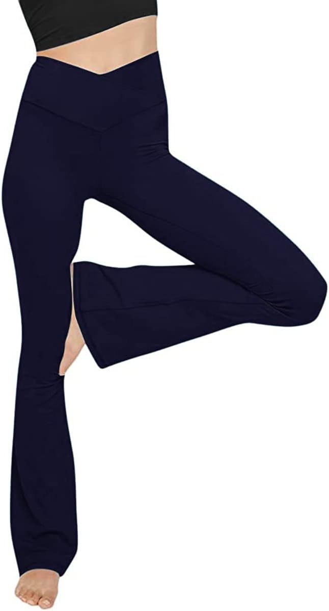 Flared Yoga Leggings - VFit-Marine blue-2XS-State of Style