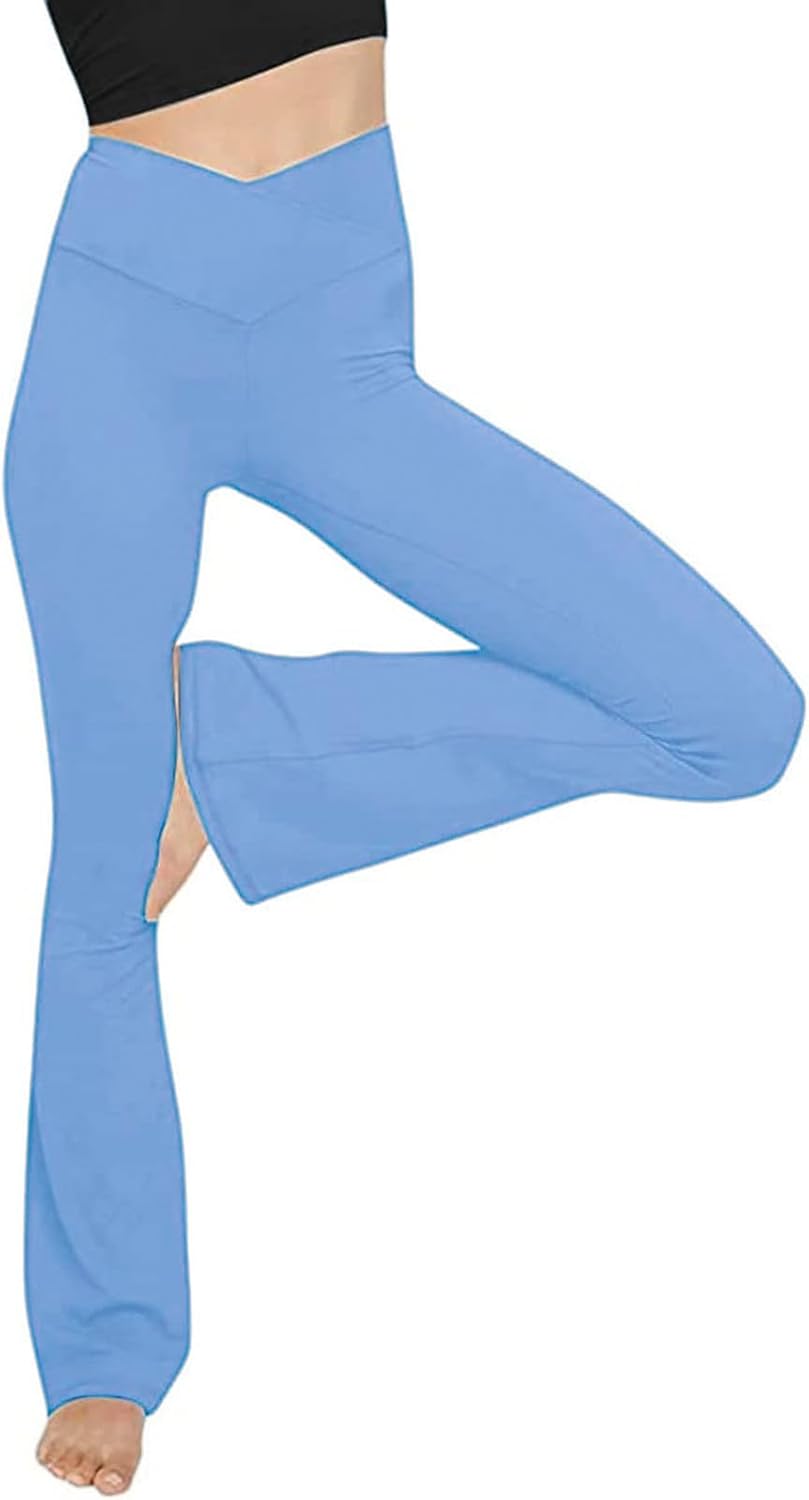 Flared Yoga Leggings - VFit-Sky blue-2XS-State of Style