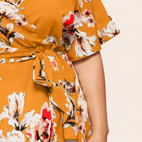 Flattering V-Neck Chiffon Tops for Curvy Women-Green-2XL-State of Style