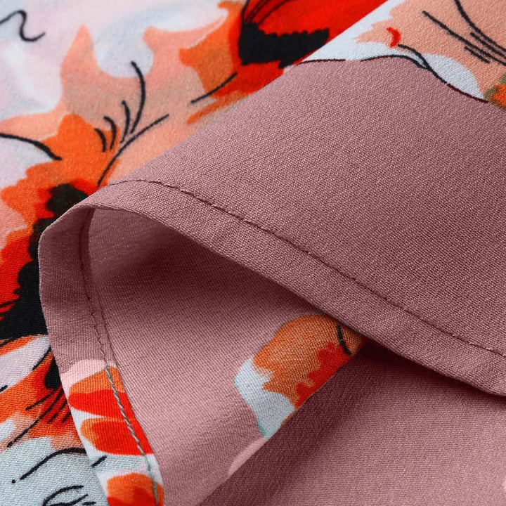 Flattering V-Neck Chiffon Tops for Curvy Women-Green-2XL-State of Style