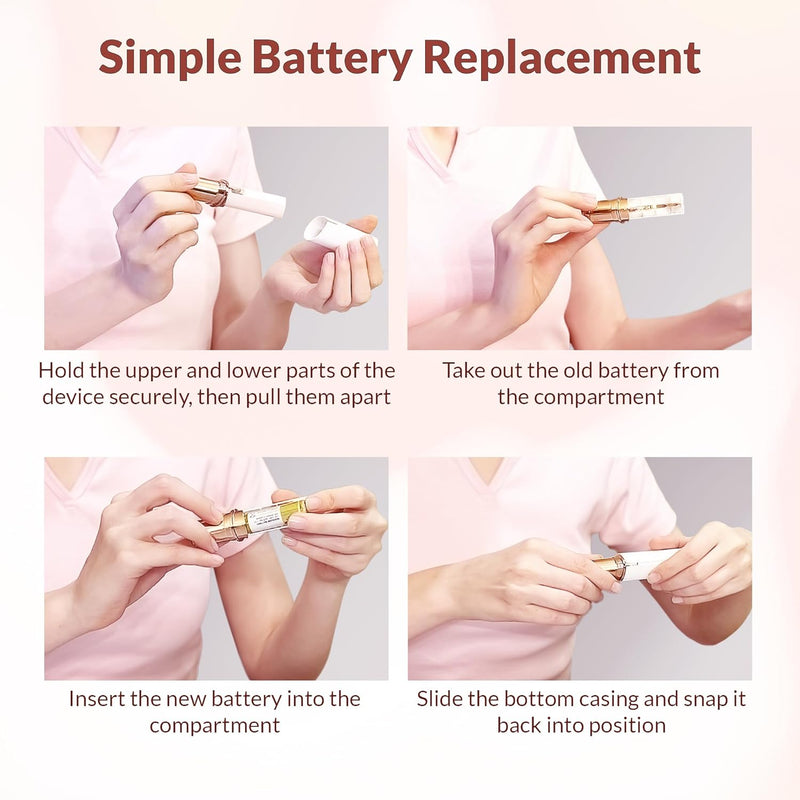 Flawless Facial Hair Remover – Discover Smooth Skin Now!-Rose gold-State of Style