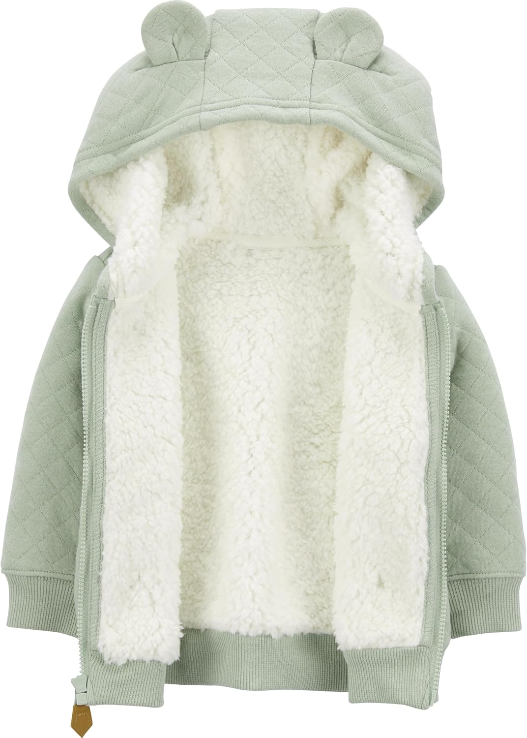 Fleece Baby Hoodie-Grey-0-3 Months-State of Style
