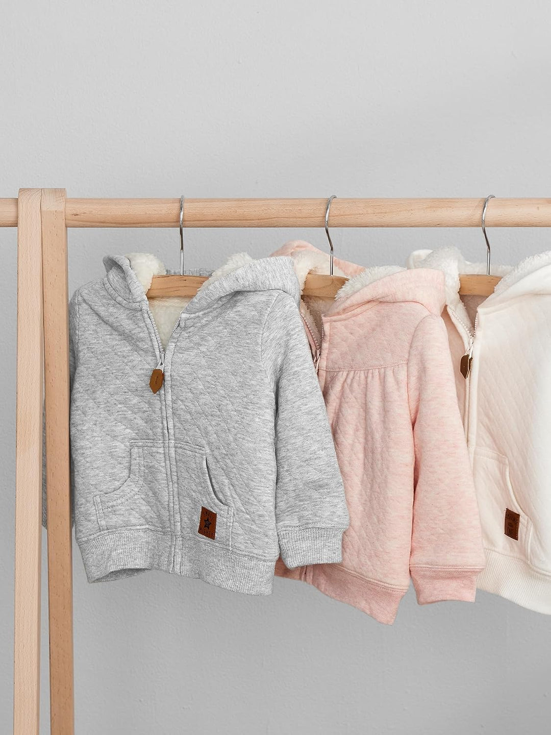 Fleece Baby Hoodie-Grey-0-3 Months-State of Style