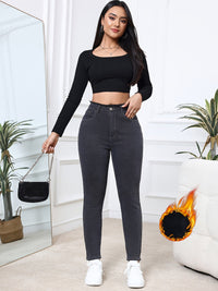 Fleece-Lined Skinny Jeans - Eliana-XS-State of Style
