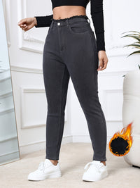 Fleece-Lined Skinny Jeans - Eliana-XS-State of Style