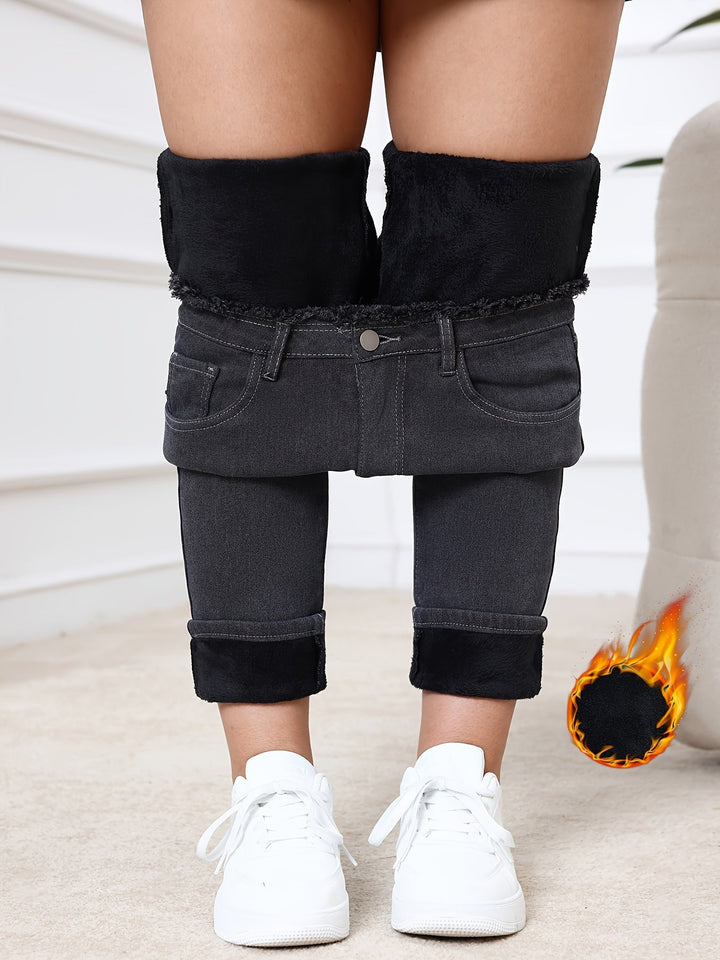 Fleece-Lined Skinny Jeans - Eliana-XS-State of Style