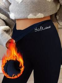 Fleece Lined Thermal Leggings - Celine-Grey-S-State of Style