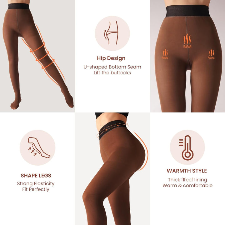 Fleece-lined Tights - Nova-Black-XS-State of Style