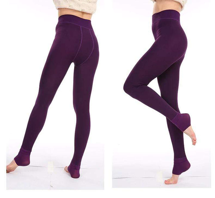Fleece-Lined Winter Leggings - Elsa-Blue-S-State of Style