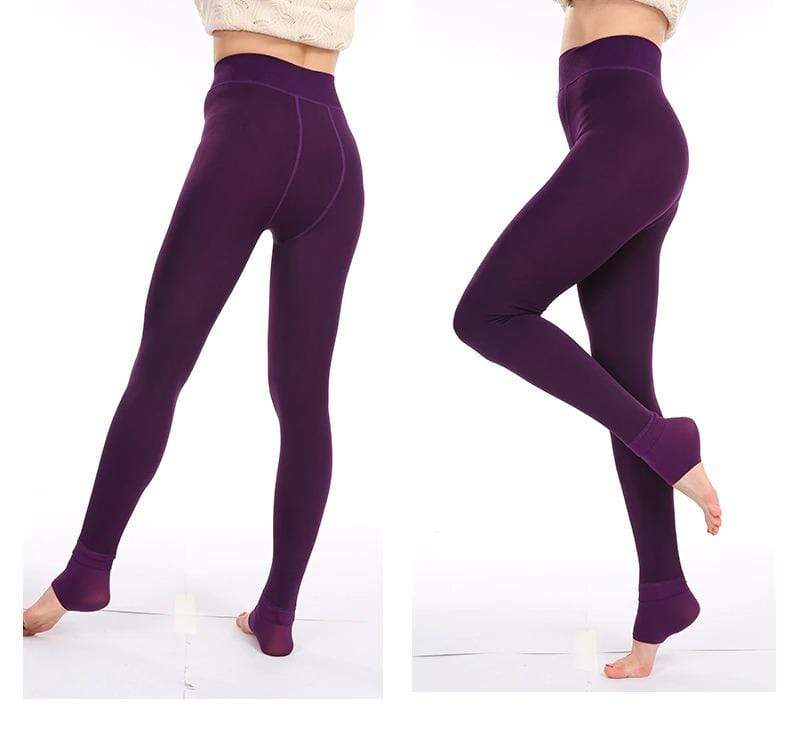 Fleece-Lined Winter Leggings - Elsa-Blue-S-State of Style