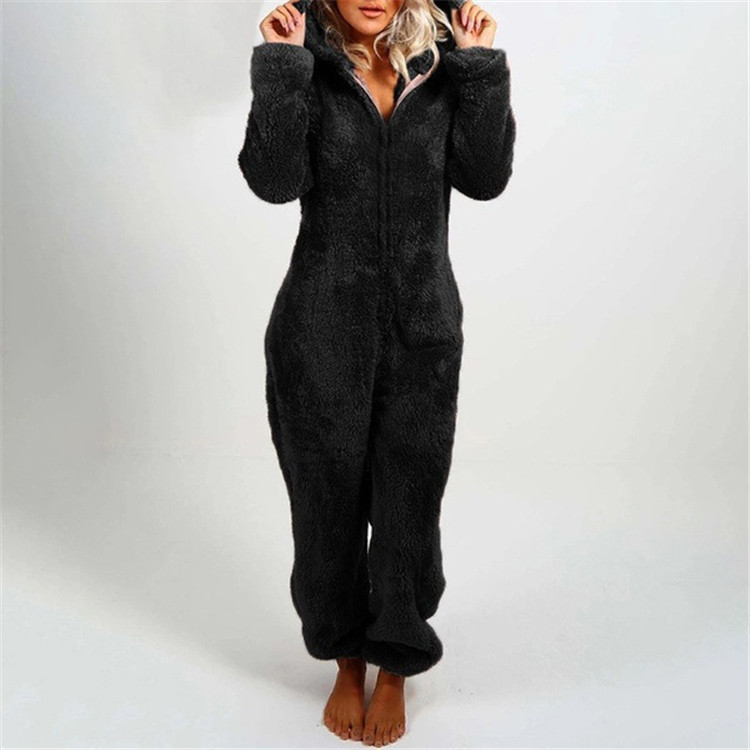 Fleece Overall with Ears | Cute, Cozy & Warm-Pink-S-State of Style