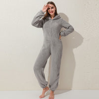 Fleece Overall with Ears | Cute, Cozy & Warm-Pink-S-State of Style