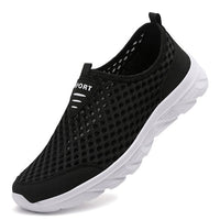 FlexAir Mesh | Orthopaedic Sneakers for Men without Laces-Black-5.0-State of Style