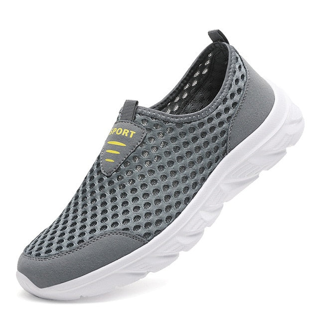 FlexAir Mesh | Orthopaedic Sneakers for Men without Laces-Grey-5.0-State of Style