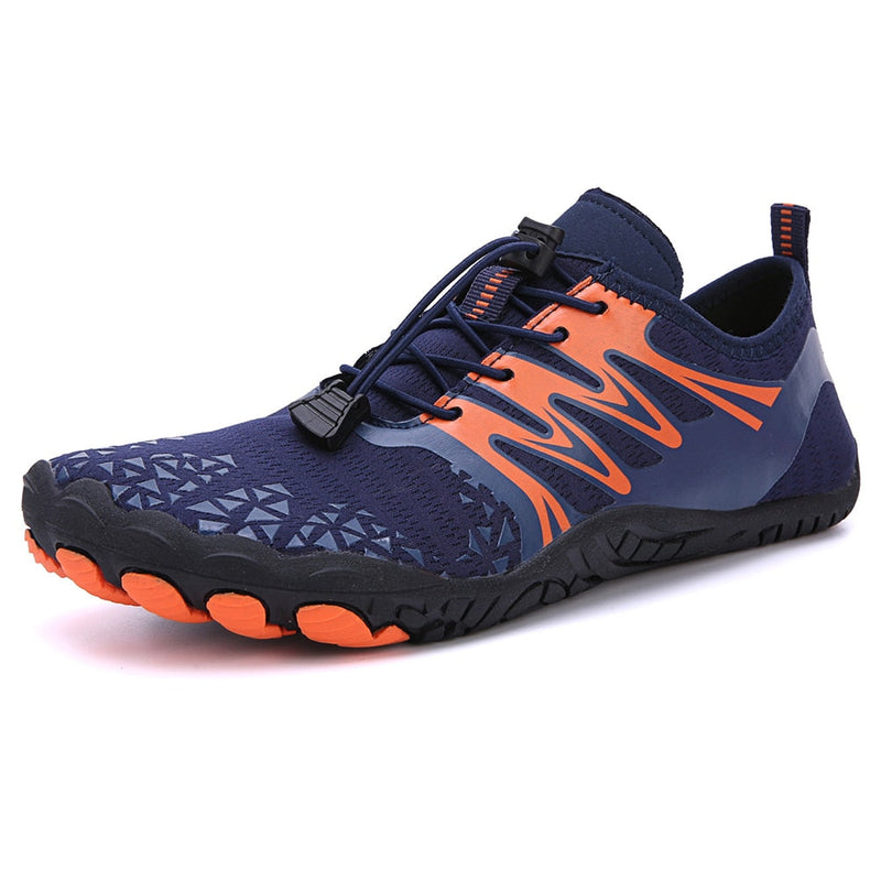 FlexBare 3.0 | Comfortable Barefoot Shoes for Everyone-Blue Orange-3.5-State of Style