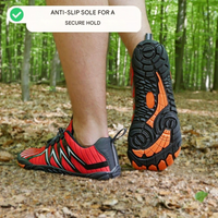 Flexible Barefoot Sneaker - Finn-Red-4-State of Style