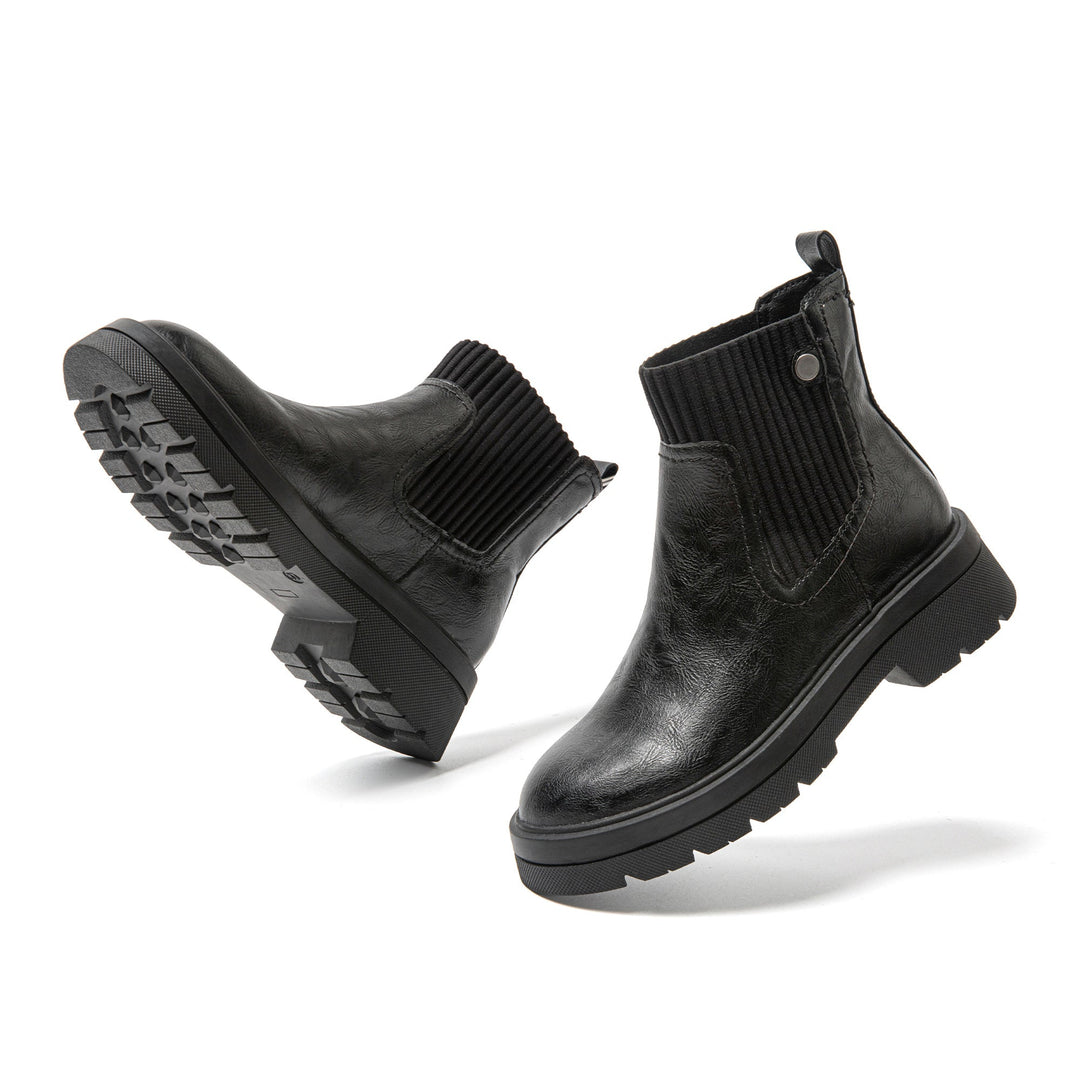 Flexible Short Women's Boots - Elin-Black-5-State of Style