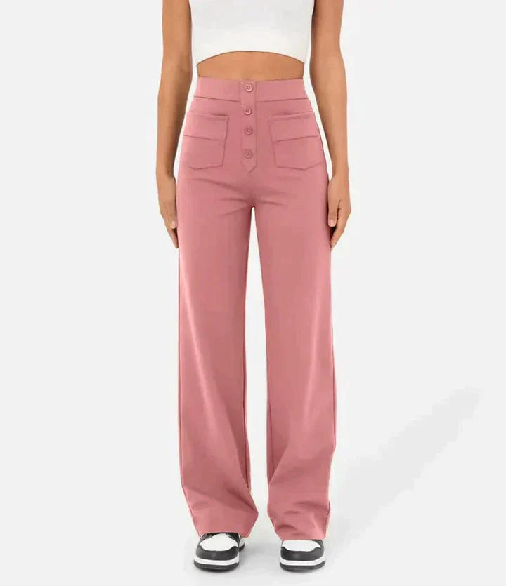 Flexible & Stylish Women's Pants - Vivienne-Pink-S-State of Style