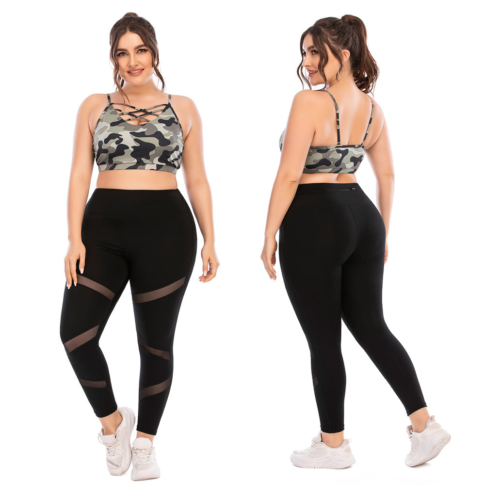 FlexiFit Plus Size Activewear Set – Confident & Comfortable Training Gear-Multi-Colour A-2XL-State of Style