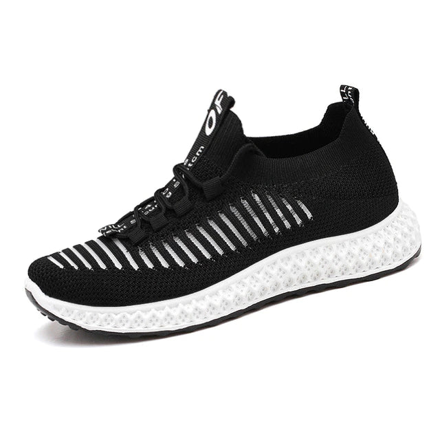 FlexStride 4D | Everyday Sports Shoe for Women with Cushioned Sole-Black-3.5-State of Style