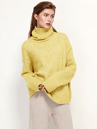 FlipShirt | Elegant & Cozy Women's Turtleneck Sweater-Apricot-XS-State of Style