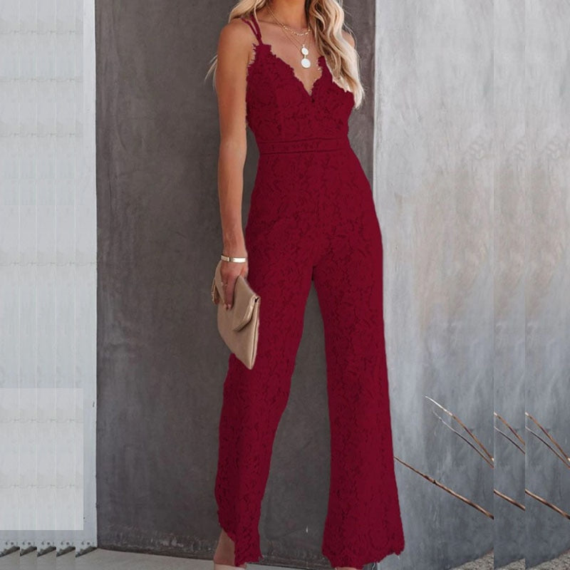 FlirtySuit | Elegant & Stylish Women's Jumpsuit-Red-XS-State of Style
