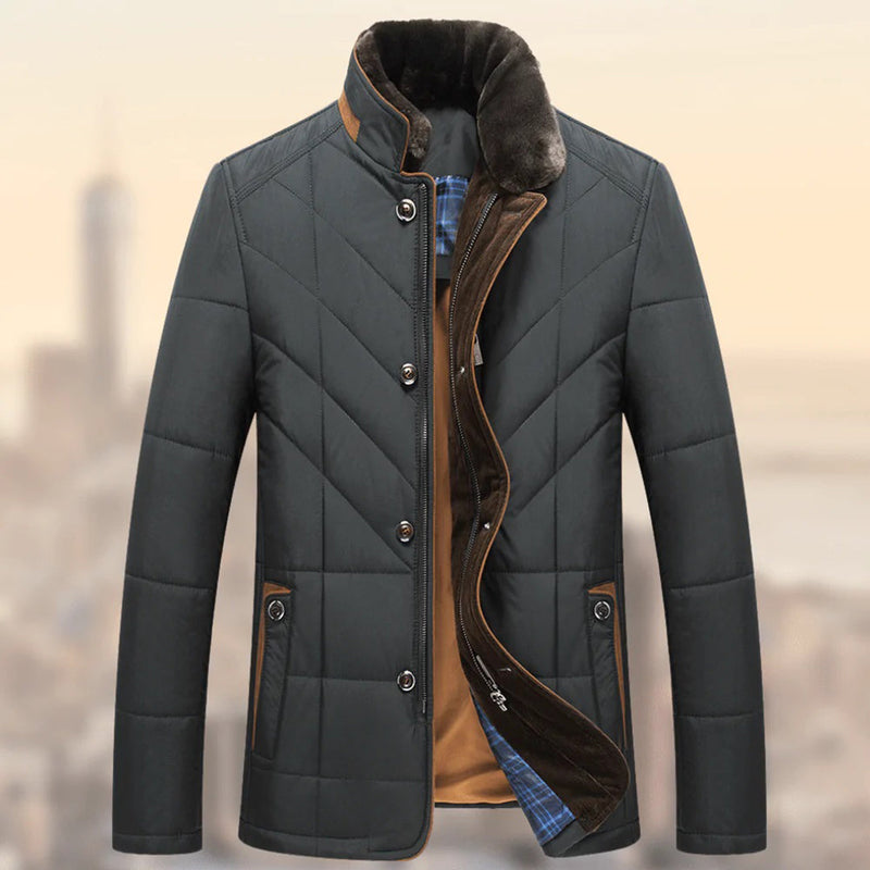 Flits - Warm Winter Jacket for Men-Grey-S-State of Style