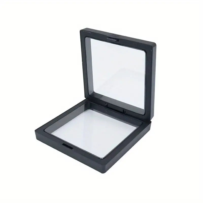 Floating Jewellery Display Boxes | 10-Piece Set-BLACK-7 X 7 CM-State of Style