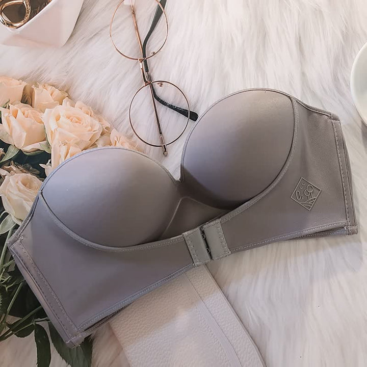 FloatyBra | Strapless Push-Up Bra for Maximum Support-Grey-10A-State of Style