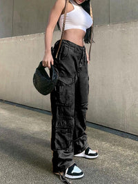 FloortjesPants | Stylish & Functional Women's Cargo Pants-Black-S-State of Style