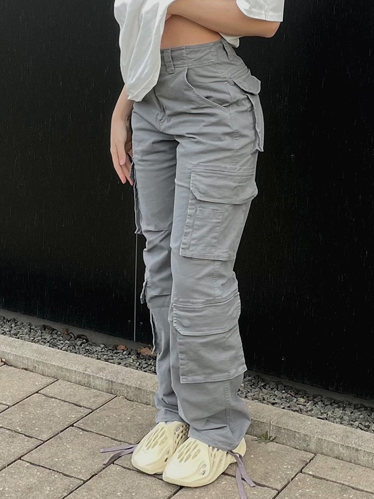 FloortjesPants | Stylish & Functional Women's Cargo Pants-Grey-S-State of Style