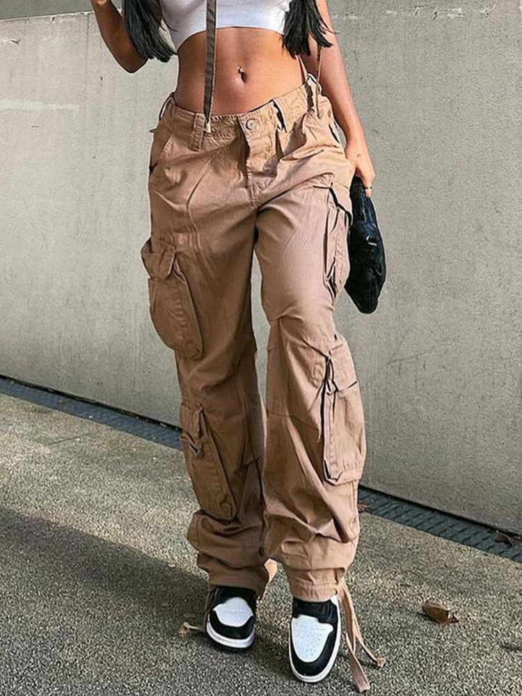 FloortjesPants | Stylish & Functional Women's Cargo Pants-Khaki-S-State of Style