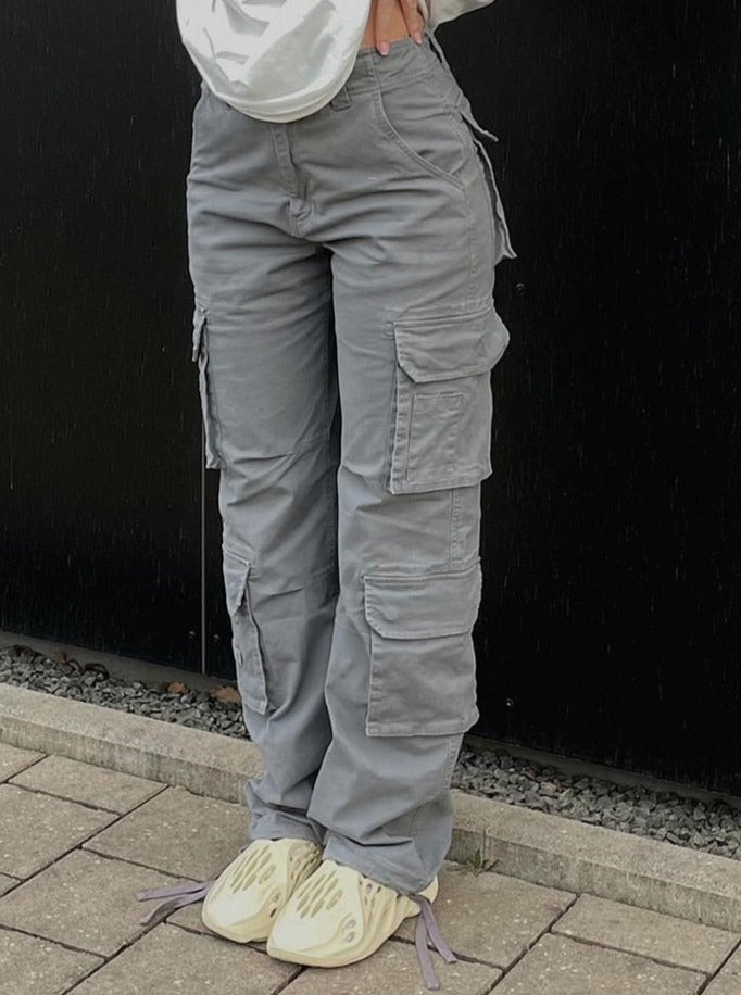 FloortjesPants | Stylish & Functional Women's Cargo Pants-Khaki-S-State of Style