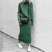 Flora Top And Skirt Set | 2-Piece Women's Outfit-Green-S-State of Style
