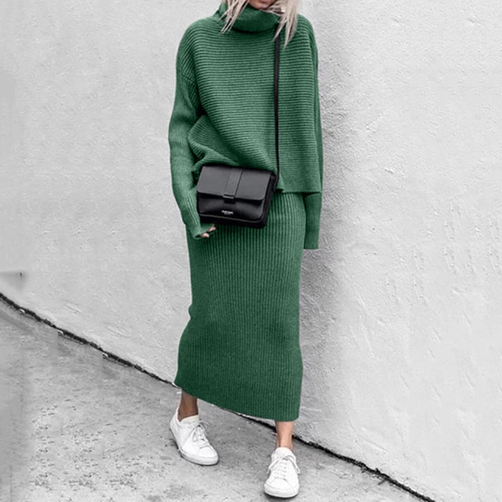 Flora Top And Skirt Set | 2-Piece Women's Outfit-Green-S-State of Style
