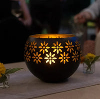 FloraGlow - Flower Pattern Candle Holder-State of Style