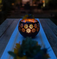 FloraGlow - Flower Pattern Candle Holder-State of Style