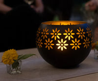 FloraGlow - Flower Pattern Candle Holder-State of Style