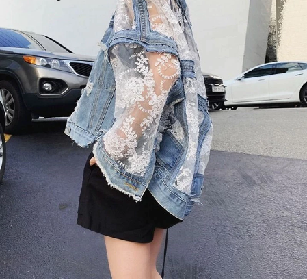 Floral Denim Jacket-State of Style