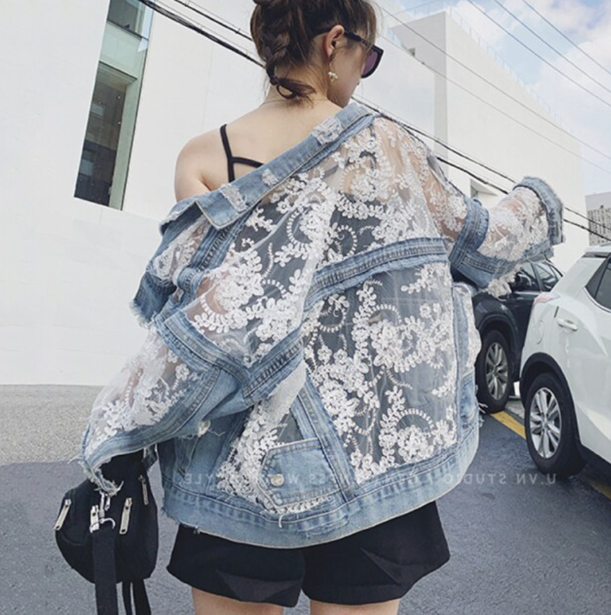 Floral Denim Jacket-State of Style